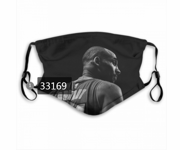 2021 NBA Los Angeles Lakers #24 kobe bryant 33169 Dust mask with filter
